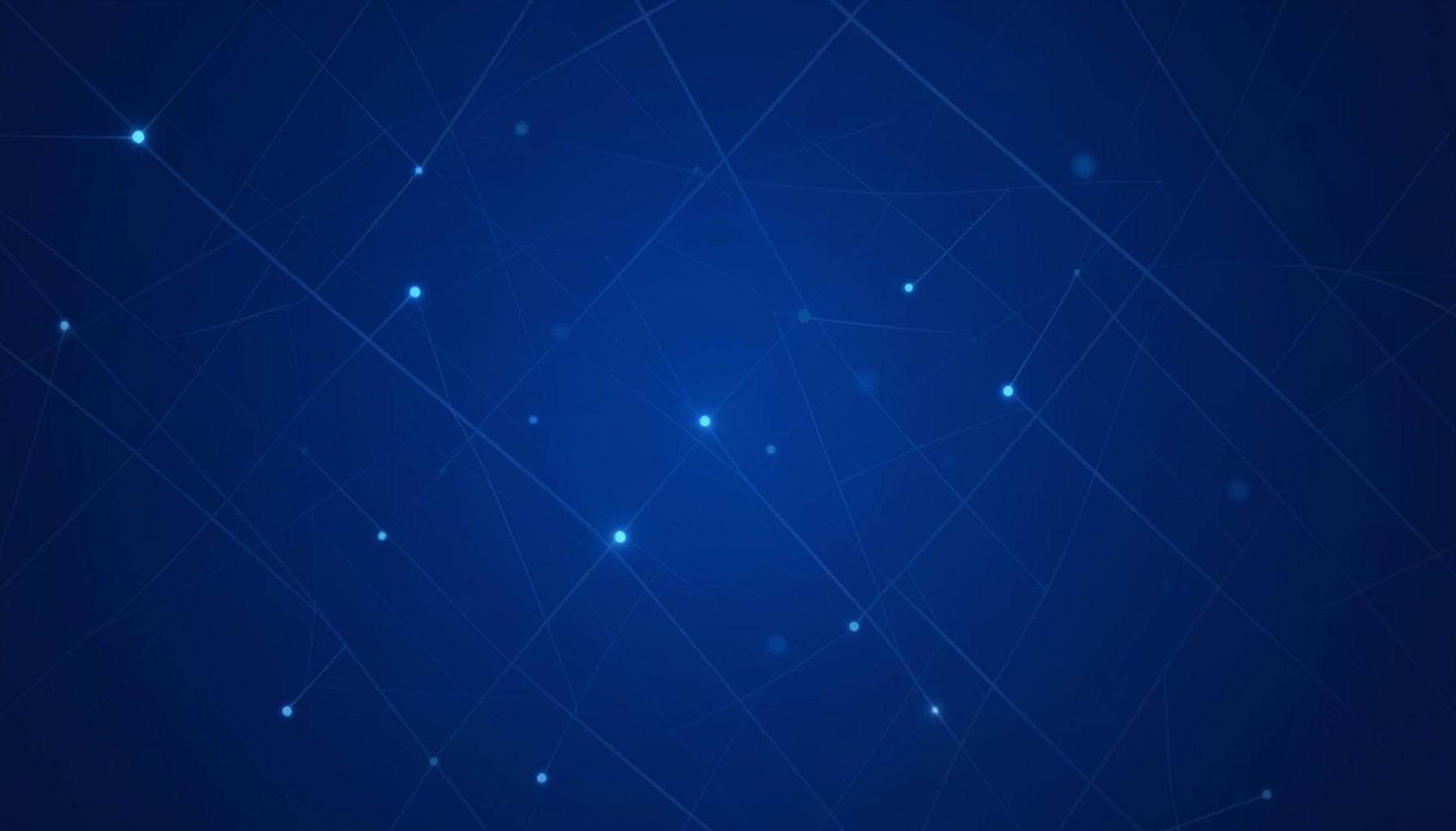 Wide navy blue backdrop with faint overlapping grid lines and soft glowing data points, evoking a calm analytical mood